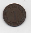 ALEMANIA DEL AÑO 1924 IMPERIO REPUBLICA WEIMAR LETRA J DE 1 REICHSPFENNIG