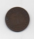 ALEMANIA DEL AÑO 1933 IMPERIO REPUBLICA WEIMAR LETRA A DE 1 REICHSPFENNIG