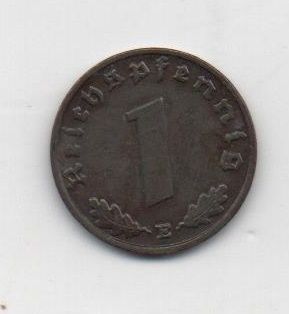 ALEMANIA REICH DEL AÑO 1937 LETRA E DE 1 REICHSPFENNIG