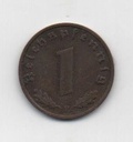 ALEMANIA REICH DEL AÑO 1939 LETRA F DE 1 REICHSPFENNING
