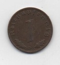 ALEMANIA REICH DEL AÑO 1939 LETRA D DE 1 REICHSPFENNIG