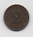 ALEMANIA REICH DEL AÑO 1937 LETRA A DE 2 REICHSPFENNIG