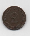 ALEMANIA REICH DEL AÑO 1937 LETRA D DE 2 REICHSPFENNIG
