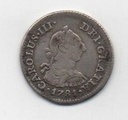ESPAÑA CARLOS III DEL AÑO 1781 DE 1/2 REAL