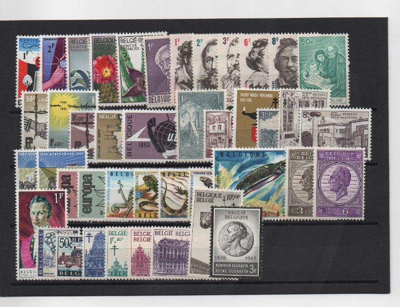 BELGICA AÑO COMPLETO DE 1965