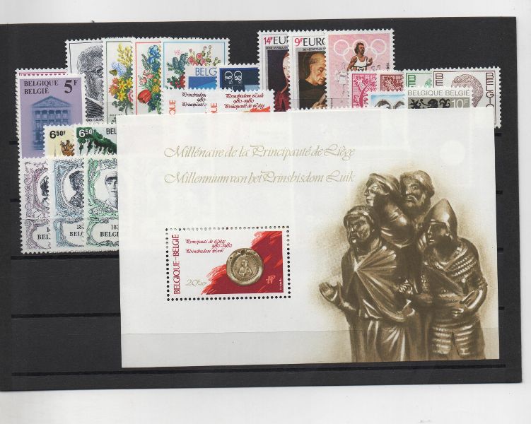 BELGICA AÑO COMPLETO DE 1980