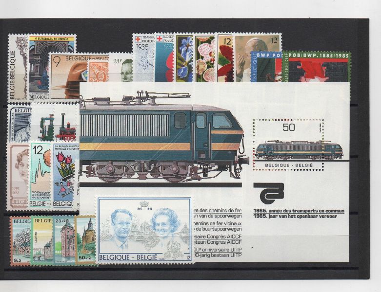 BELGICA AÑO COMPLETO DE 1985