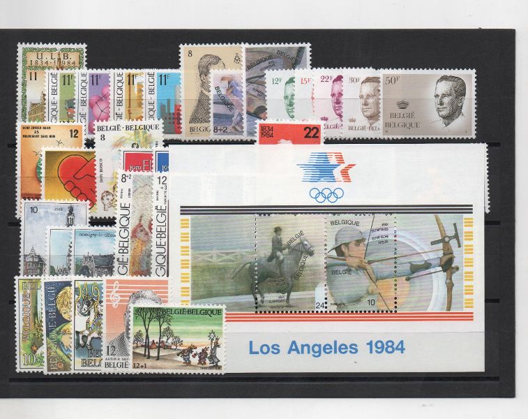 BELGICA AÑO COMPLETO DE 1984