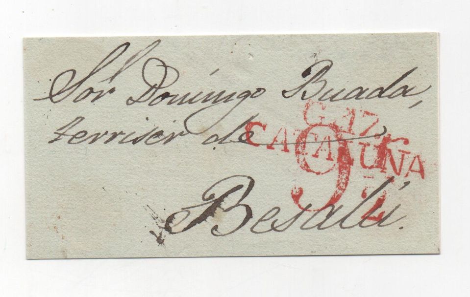 ESPAÑA Nº 6 CATALUÑA-GERONA, MODELO: G.17 FRONTAL