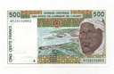 AFRICA DEL OESTE DEL AÑO 1995 DE 500 FRANCOS