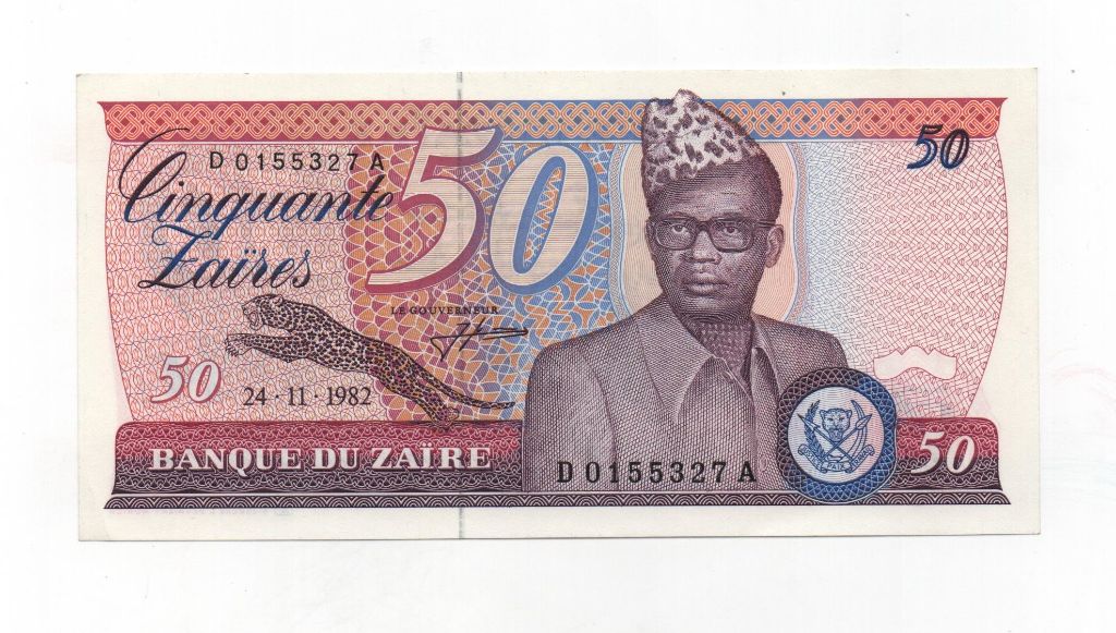 ZAIRE DEL AÑO 1982 DE 50 LAIRES