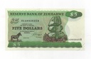 ZIMBABUWE DEL AÑO 1983 DE 5 EUROS