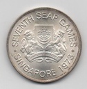 SINGAPUR DEL AÑO 1973 DE CINCO DOLARES