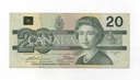 CANADA DEL AÑO 1991 DE 20 DOLARES