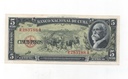 CUBA DEL AÑO 1960 DE 5 PESOS