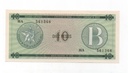 CUBA DEL AÑO 1985 DE 10 PESOS LETRA B
