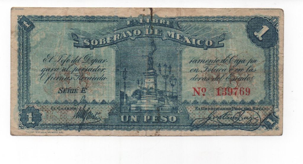 MEXICO DEL AÑO 1915 DE 1 PESO