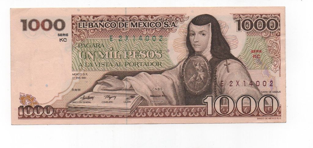 MEXICO DEL AÑO 1981 DE 1000 PESOS