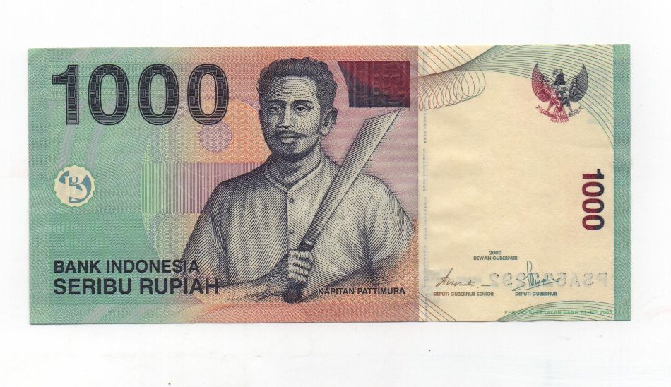 INDONESIA DEL AÑO 2000 DE 1000 RUPIAH