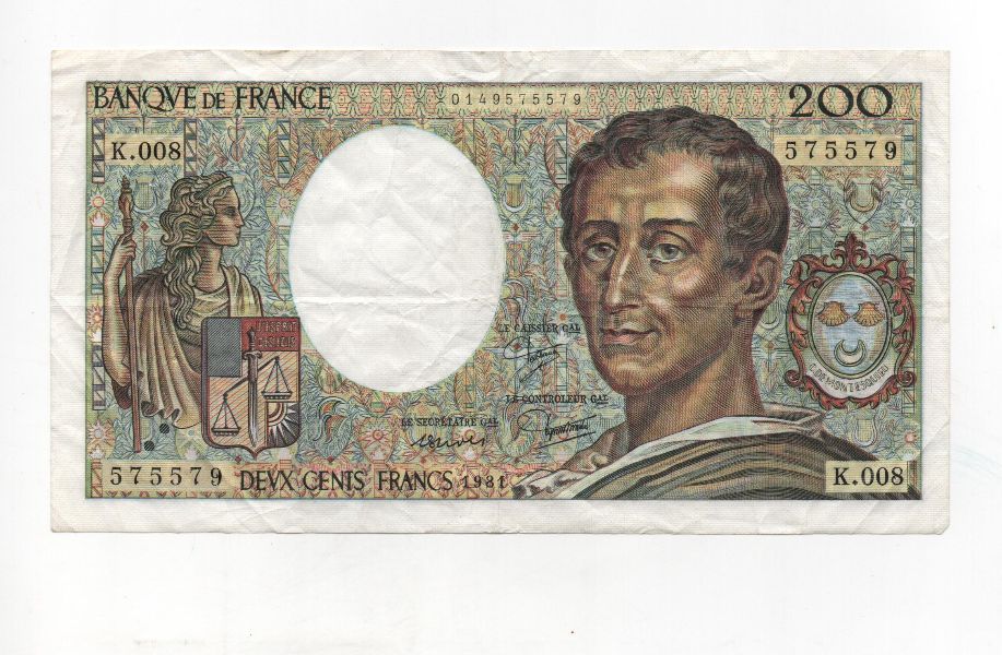 FRANCIA DEL AÑO 1981 DE 200 FRANCOS