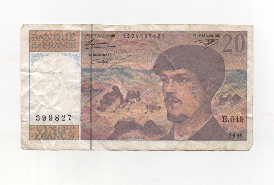 FRANCIA DEL AÑO 1997 DE 20 FRANCOS