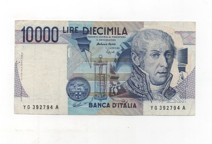ITALIA DEL AÑO 1984 DE 10000 LIRAS