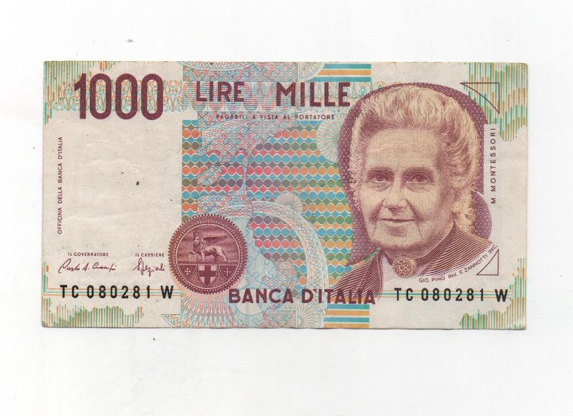 ITALIA DEL AÑO 1990 DE 1000 LIRAS
