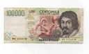ITALIA DEL AÑO 1994 DE 100000 LIRAS