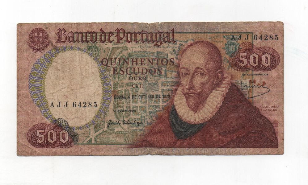 PORTUGAL DEL AÑO 1979 DE 500 ESCUDOS
