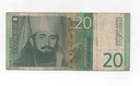 YUGOSLAVIA DEL AÑO 2000 DE 20 DINARA
