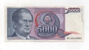 YUGOSLAVIA DEL AÑO 1985 DE 5000 DINARA