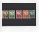ESPAÑA DEL AÑO 1931 Nº 650/654 XI CENTENARIO DE LA FUNDACION DEL MONASTERIO DE MONTSERRAT **