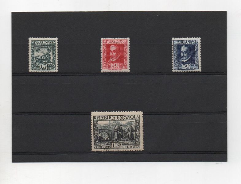 ESPAÑA DEL AÑO 1935 Nº 690/693 III CENTENARIO DE LA MUERTE DE LOPE DE VEGA **