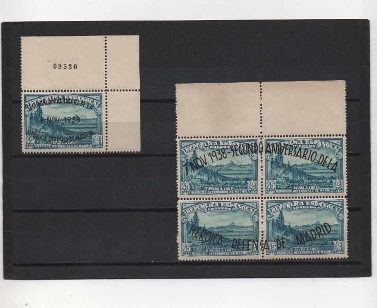 ESPAÑA DEL AÑO 1938 Nº 789/790 II ANIV. DE LA DEFENSA DE MADRID **