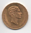ALFONSO XII DEL AÑO 1880*80 DE 25 PESETAS
