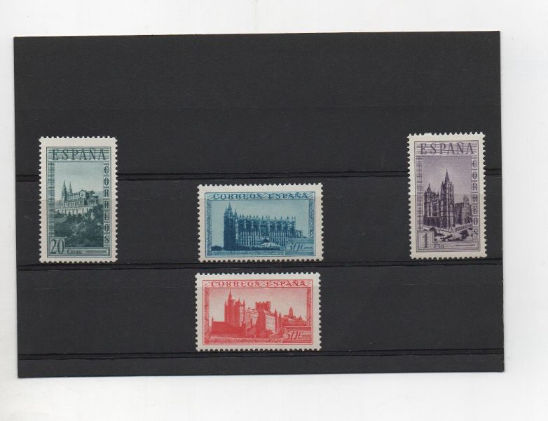 ESTADO ESPAÑOL (FRANCO) DEL AÑO 1938 Nº SH847** SELLO PROCEDENTE HOJA BLOQUE MONUMENTOS HISTORICOS