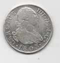 ESPAÑA CARLOS IV DEL AÑO 1803 DE 2 REALES