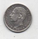 ALFONSO XII DEL AÑO 1880 (8*0) DE 0.50 CENTIMOS