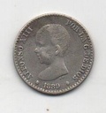 ALFONSO XIII DEL AÑO 1889 (8*9) DE 0.50 CENTIMOS