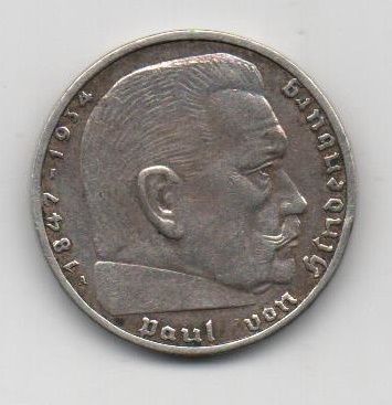 ALEMANIA III REIG DEL AÑO 1939 DE 2 REICHSMARK