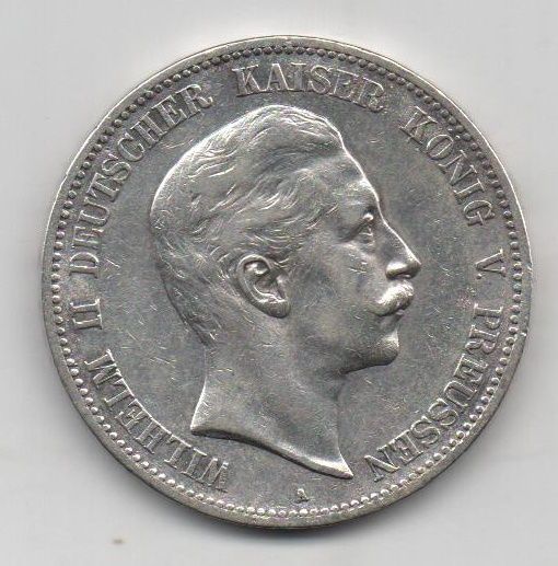 ALEMANIA PRUSIA DEL AÑO 1903 LETRA A DE 5 MARCOS