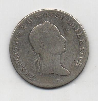 AUSTRIA DEL AÑO 1831 IMPERIO DE 20 KREUZER