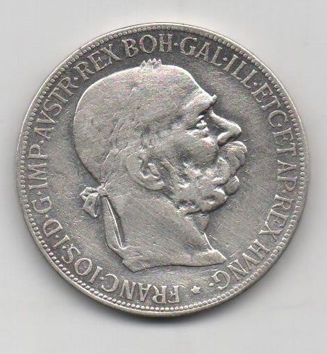 AUSTRIA DEL AÑO 1900 FRANCISCO JOSE I DE 5 CORONAS