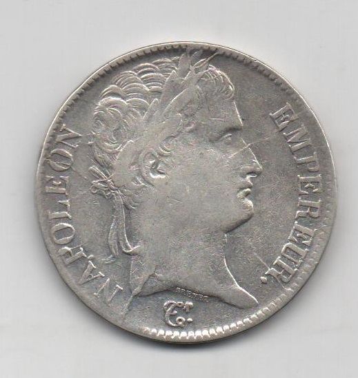 FRANCIA DEL AÑO 1813 DE 5 FRANCOS NAPOLEÓN