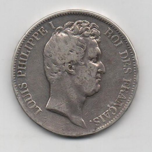 FRANCIA DEL AÑO 1830 DE 5 FRANCOS L. PHILIPPE I