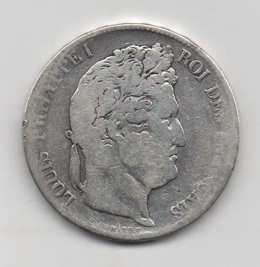FRANCIA DEL AÑO 1836 DE 5 FRANCOS L. PHILIPPE I