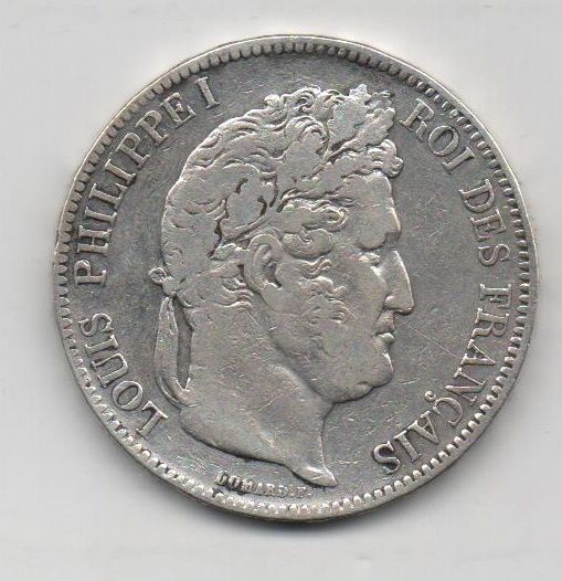 FRANCIA DEL AÑO 1841 DE 5 FRANCOS L. PHILIPPE I