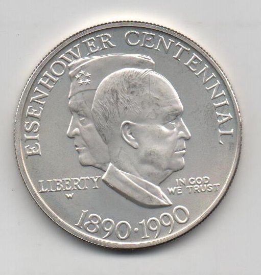 ESTADOS UNIDOS DEL AÑO 1990 DE 1 DOLAR CENTENARIO EISENHOWER