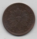 URUGUAY DEL AÑO 1869 DE 4 CENTIMOS LETRA A