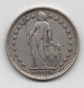 SUIZA DEL AÑO 1920 DE 2 FRANCOS